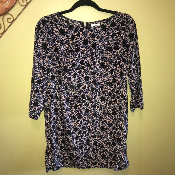 Old Navy Black/Violet/Tan Dress w/Accent Zipper SP - Picture 2 of 5